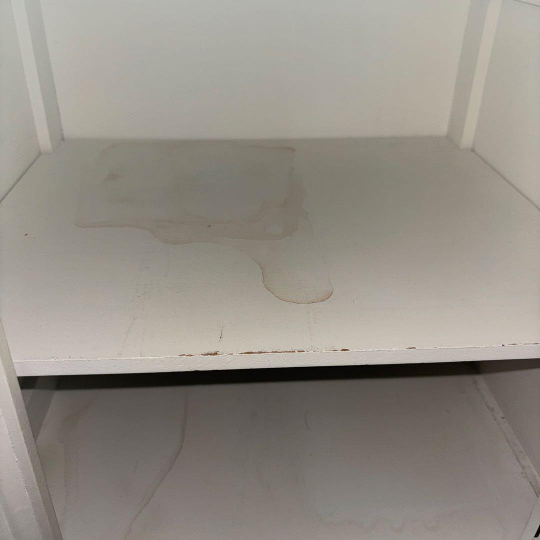 薔薇　キャビネット　サイドボード　白家具　猫足　アンティーク調　たのメル便可能