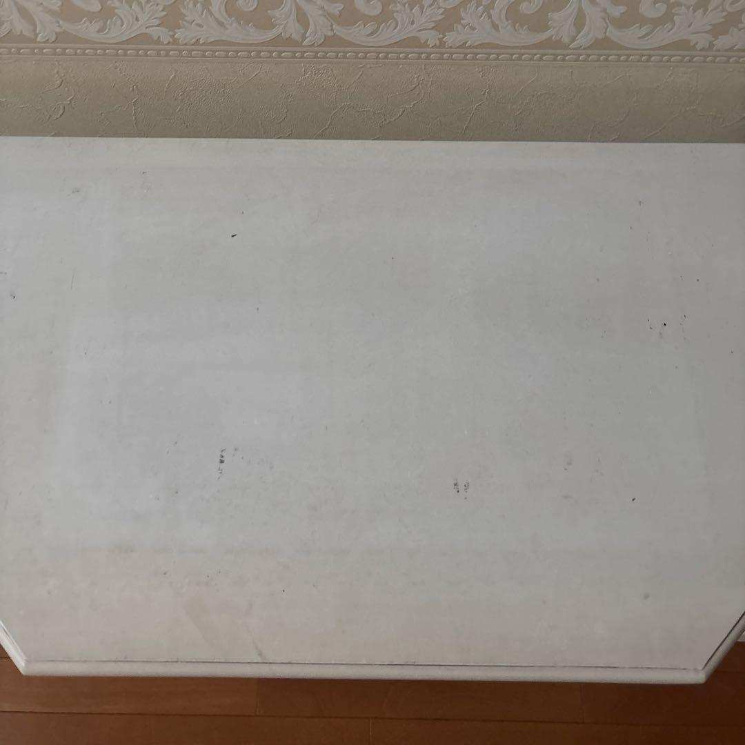 薔薇　キャビネット　サイドボード　白家具　猫足　アンティーク調　たのメル便可能