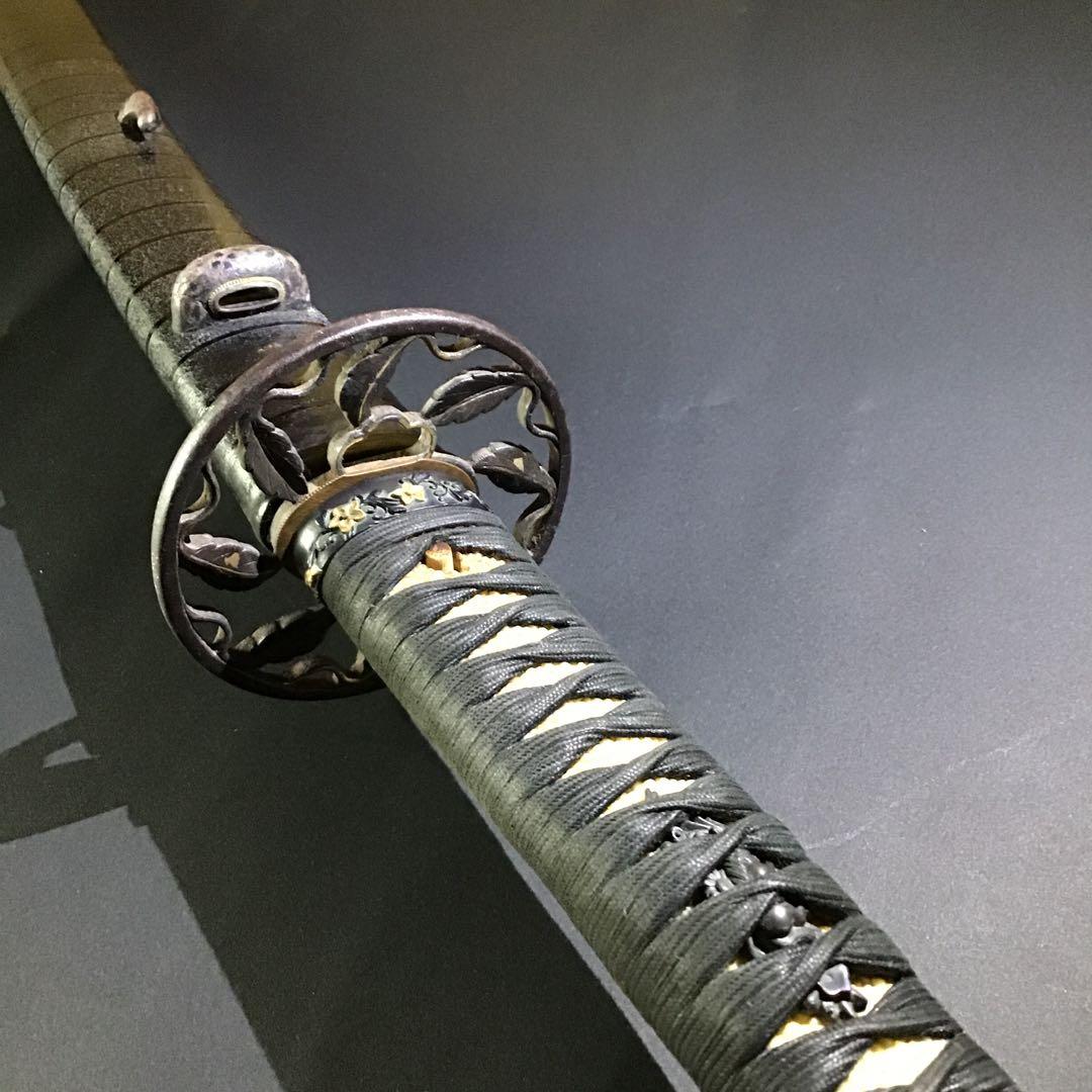 大刀　笛巻鞘　一作金具　拵　江戸期保証　　　　　　書4