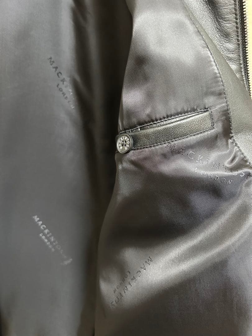 Mackintosh London ブラック レザー シングルライダース
