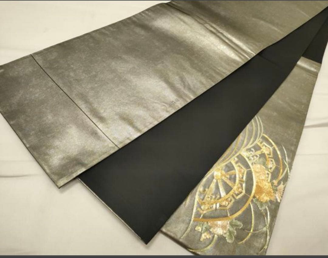 振袖フルセット6点Mサイズ正絹京友禅扇子銀駒刺繍