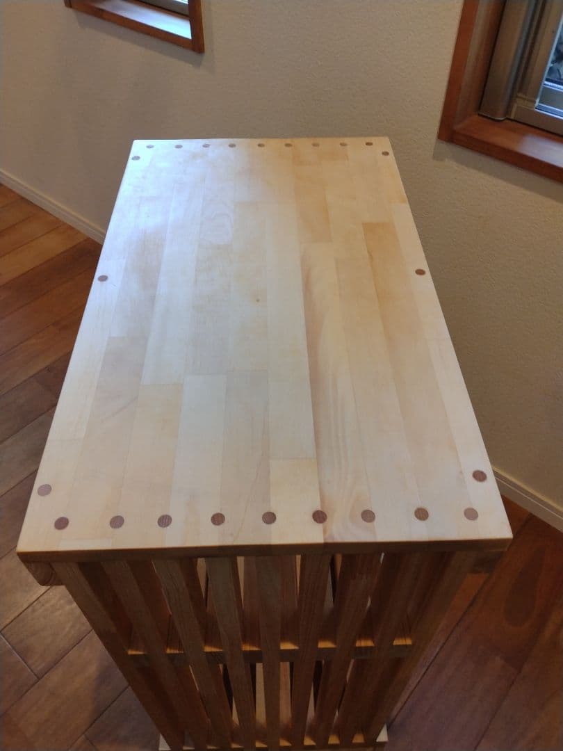 木製　ハンドメイド　オーダー　水槽台　棚　シェルフ　キヌカ