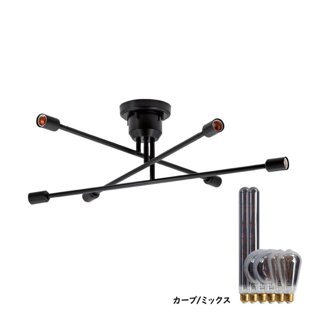 gram eight （グラムエイト）ブラック　シーリングライト 電球付き