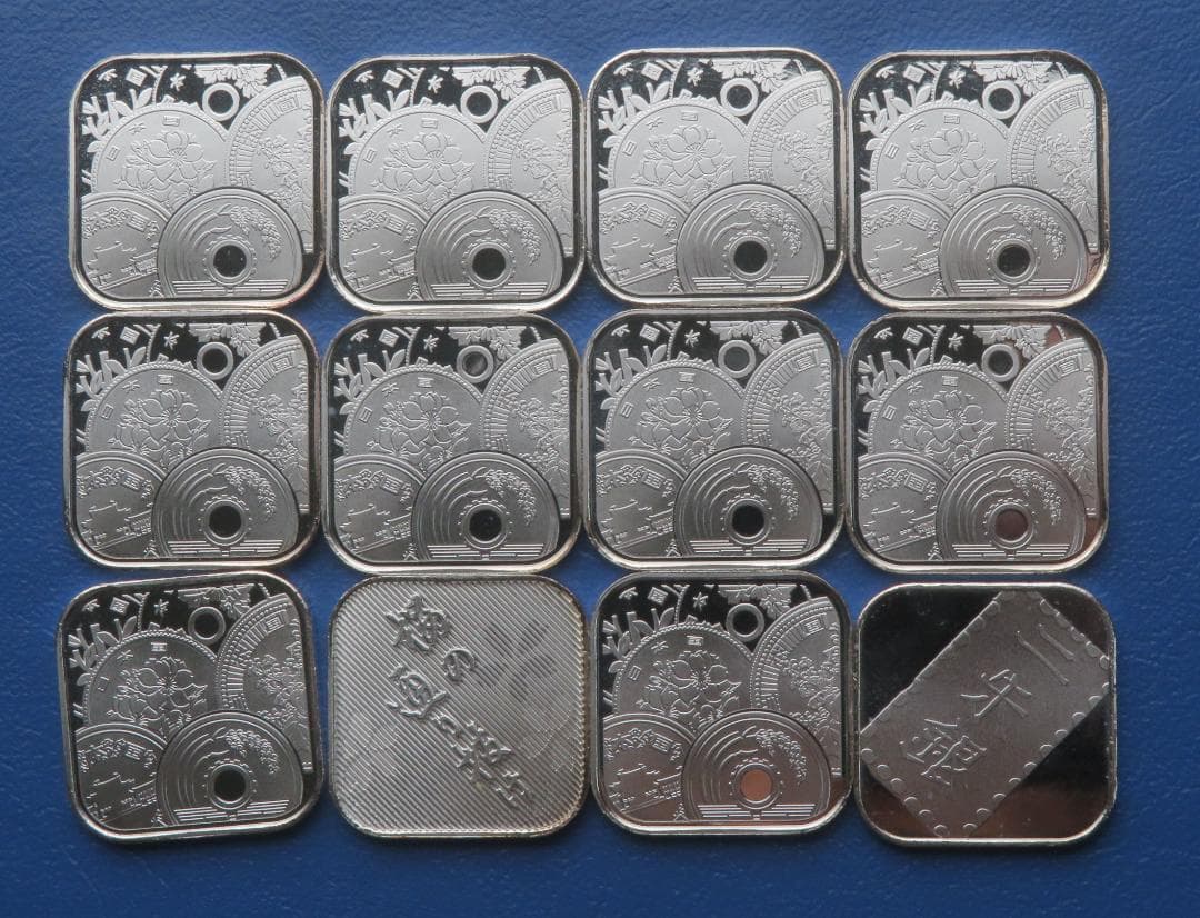 1051. 純銀メダル純銀メダル12枚まとめ51.96g銀メダルミントだし造幣局