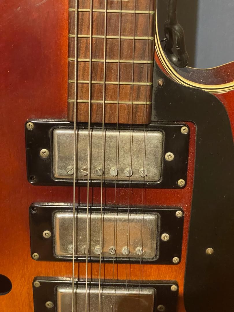 TEISCO フルアコースティックエレキギター　ノイズ多めジャンク【最終価格】