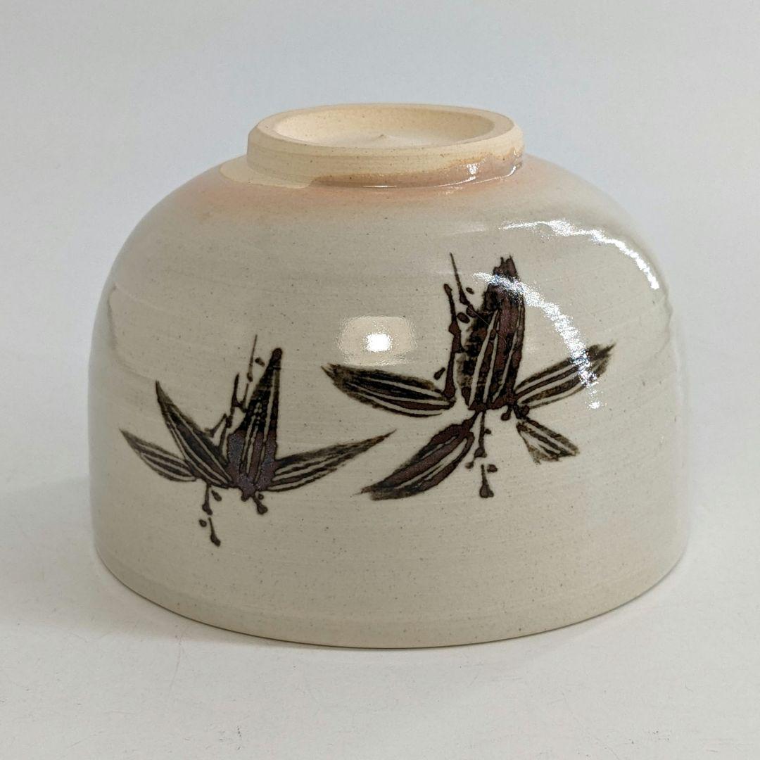 三浦竹軒 京焼 篠図茶盌 共箱共布 抹茶碗 抹茶茶碗 茶道具 茶器 食器 清水焼