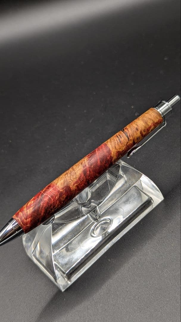 394ペン工房翌檜　スタビライズドウッドバーチバール　木軸シャーペン　ボールペン