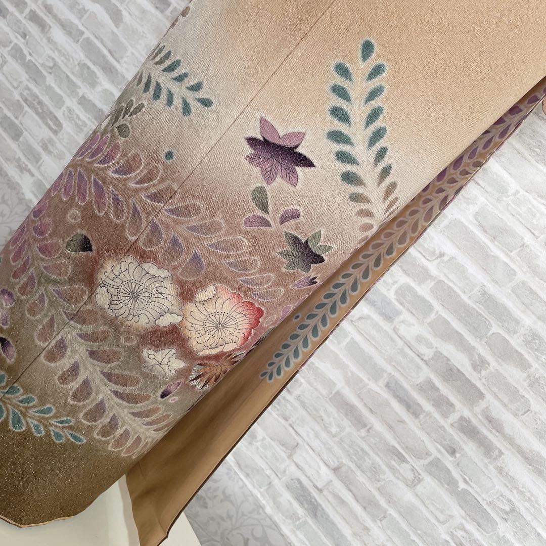 訪問着　フルセット　辻ヶ花　銀通し　落款　着物　H8