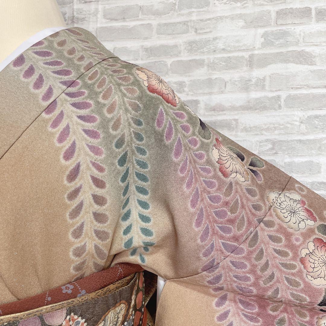 訪問着　フルセット　辻ヶ花　銀通し　落款　着物　H8