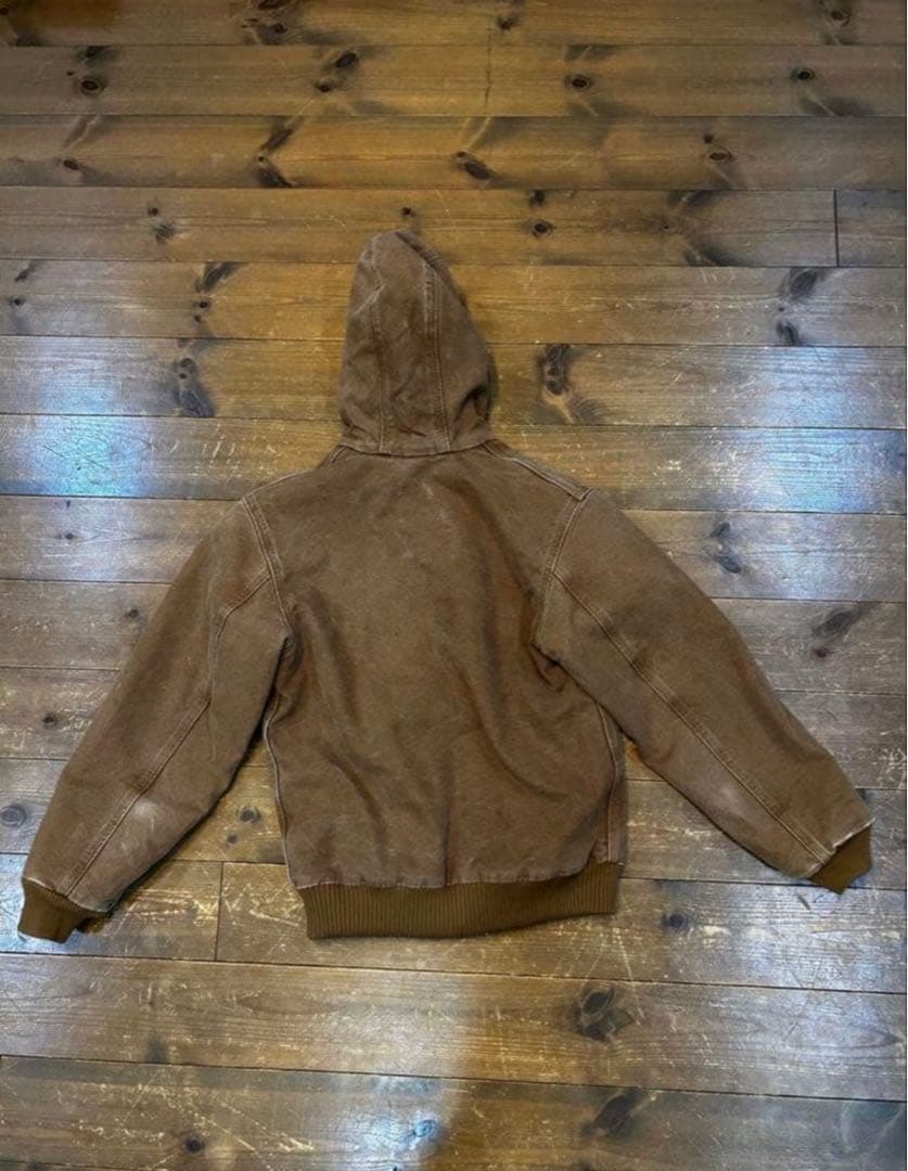 最終値下げ！　Carhartt アクティブジャケット S 短丈 ブラウン 中綿