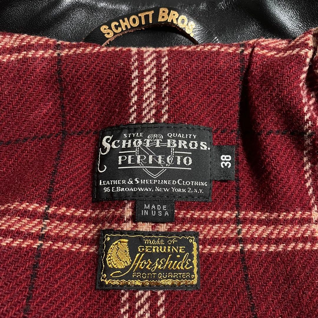 米国製 ショット レザージャケット ライダースジャケット 馬革 641XJH