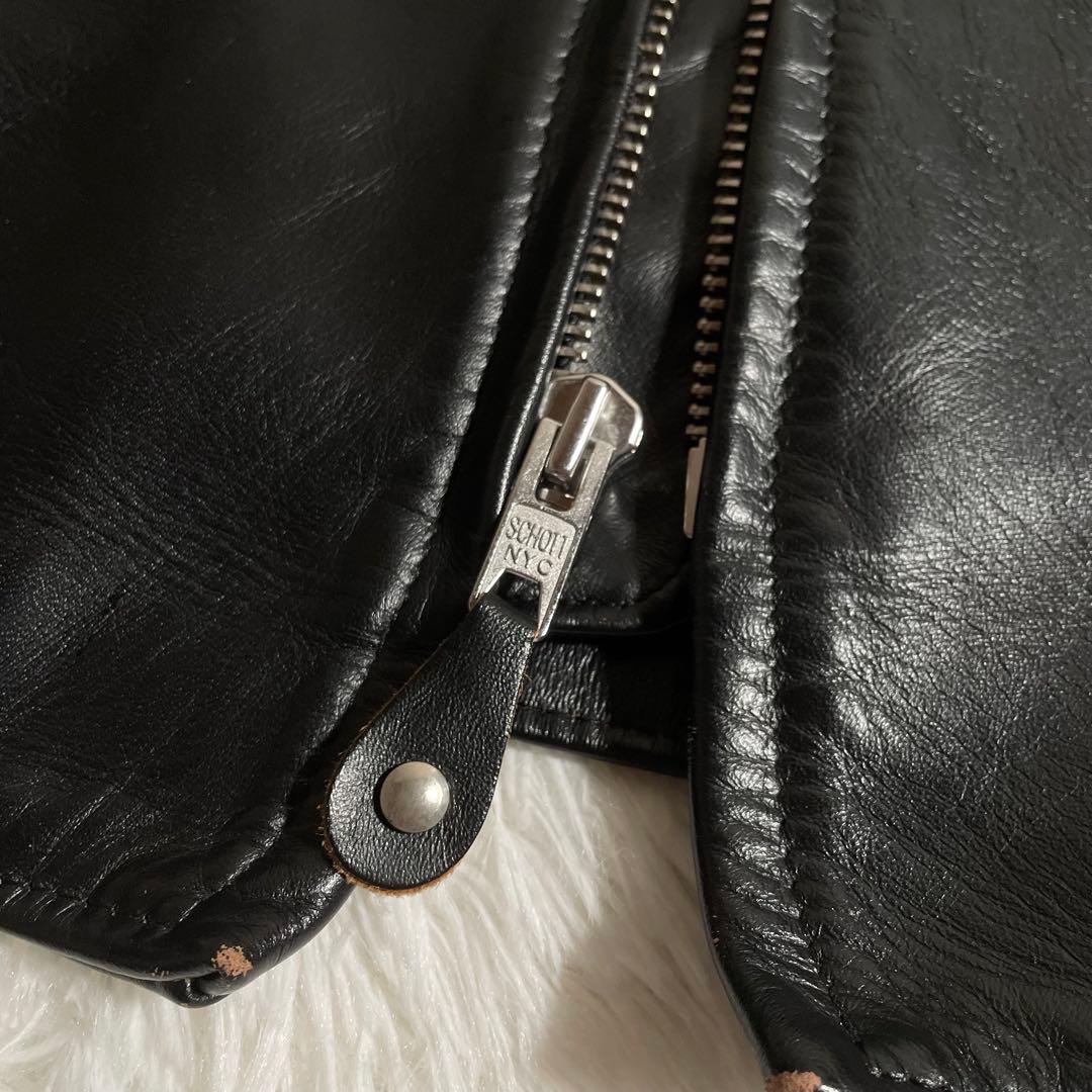 米国製 ショット レザージャケット ライダースジャケット 馬革 641XJH