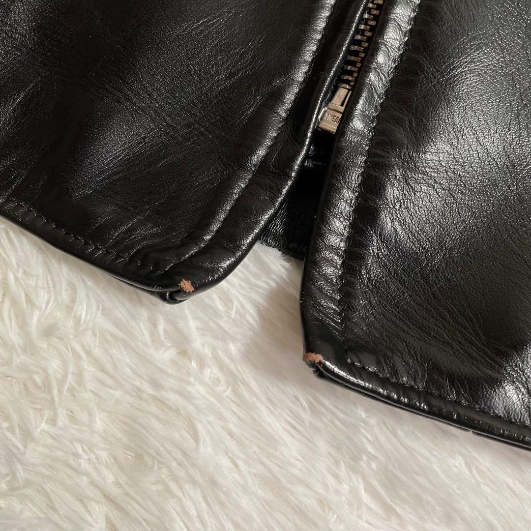 米国製 ショット レザージャケット ライダースジャケット 馬革 641XJH