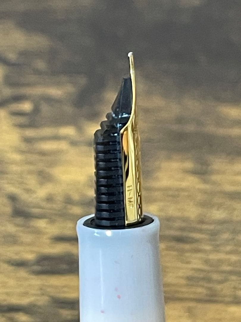 試筆のみ　四季織　雪椿　万年筆　MF セーラー　万年筆　コンバーター＆ケース付き