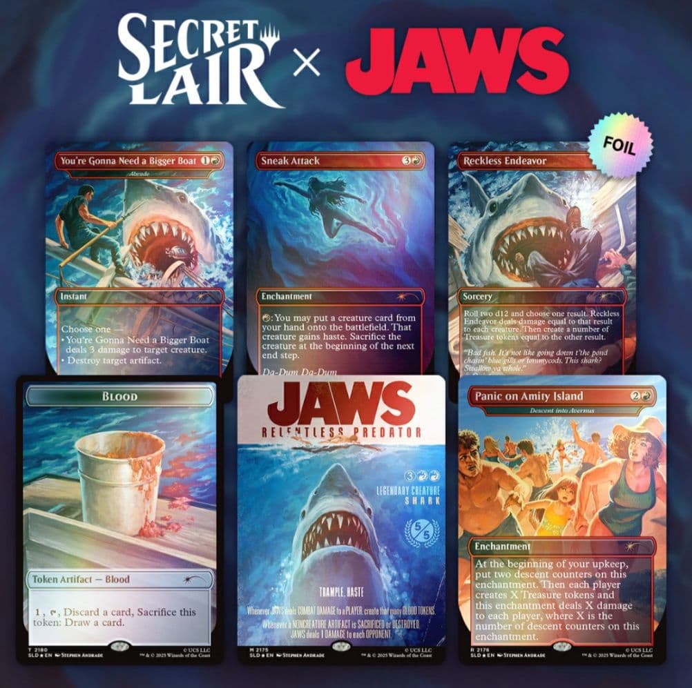 マジック：ザ・ギャザリング SecretLair x Jaws foil MTG