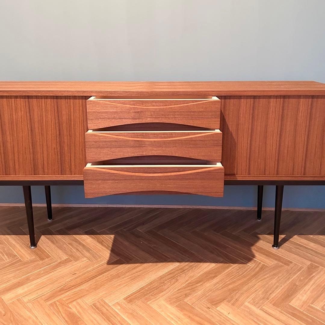 に*ぴ様 チーク サイドボード チェスト 北欧 ミッドセンチュリー ビンテージ