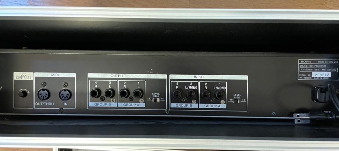 SONY エフェクター DPS-V55 ラックケース付き　DTM レコーディング