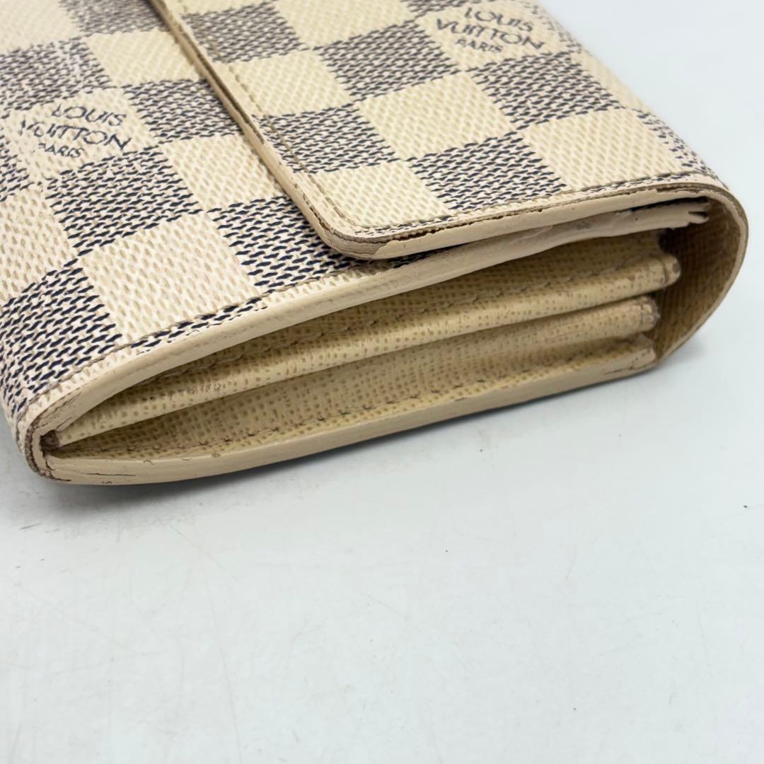 ルイヴィトン ダミエ アズールポルトフォイユサラ サイフ 1019-S7101h