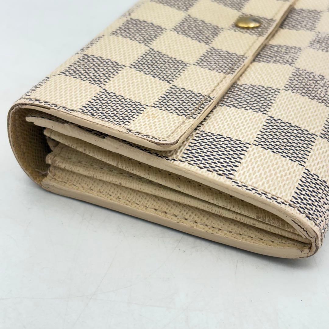 ルイヴィトン ダミエ アズールポルトフォイユサラ サイフ 1019-S7101h