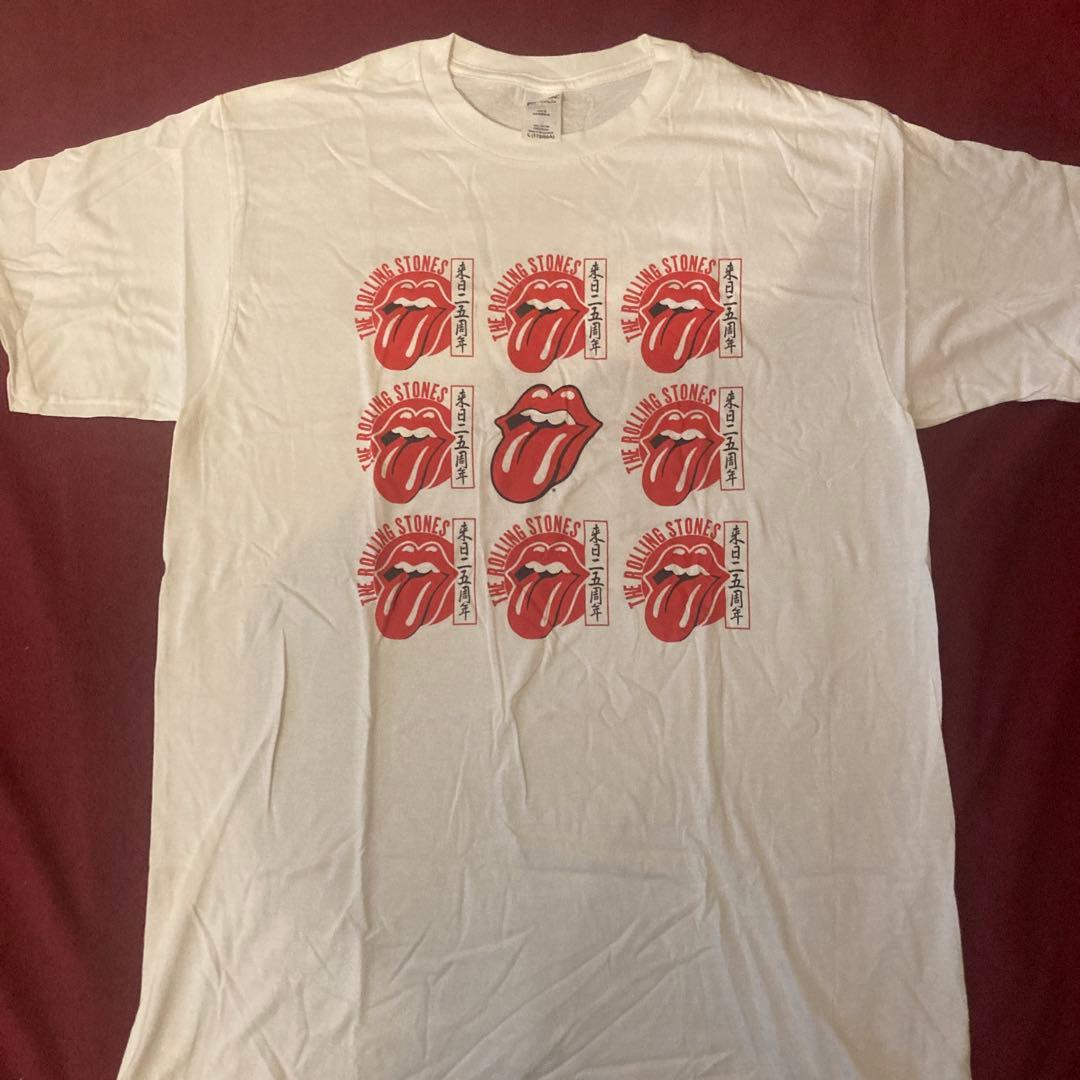 rolling stones 来日25周年 記念 Tシャツ レア ノベルティ