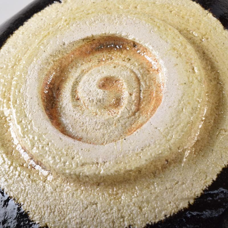 Mena　茶道具　佐々木昭楽作　ノンカウ　黒楽茶碗　共布共箱　V　7515