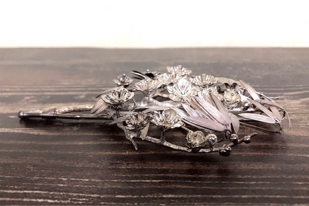 【希少レア】ボンボニエール 挿華 花 皇室 天皇 上皇陛下 下賜 大嘗 純銀