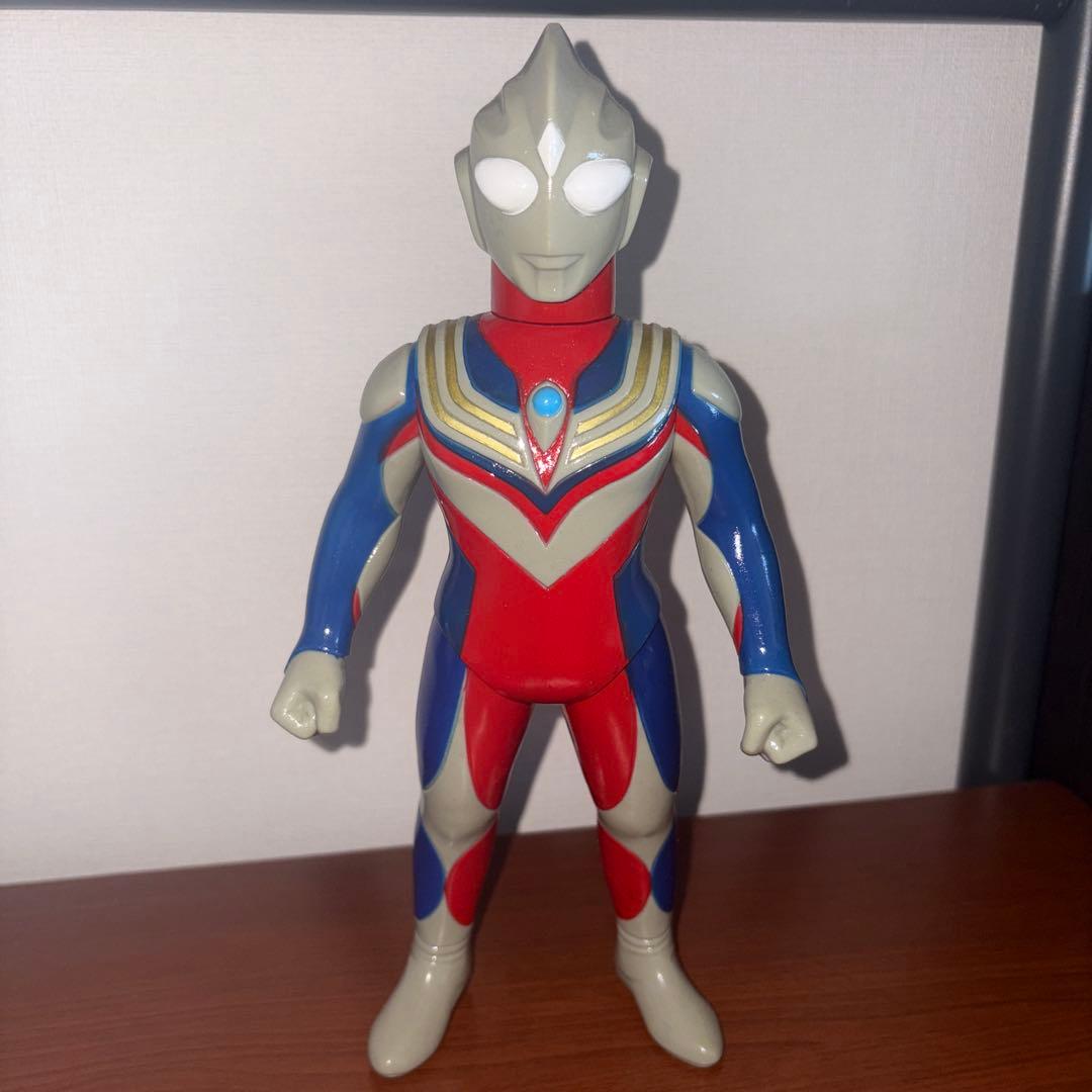で*ん様 ウルトラマンティガ　マルチタイプ　ブルマァク　ソフビ　当時品
