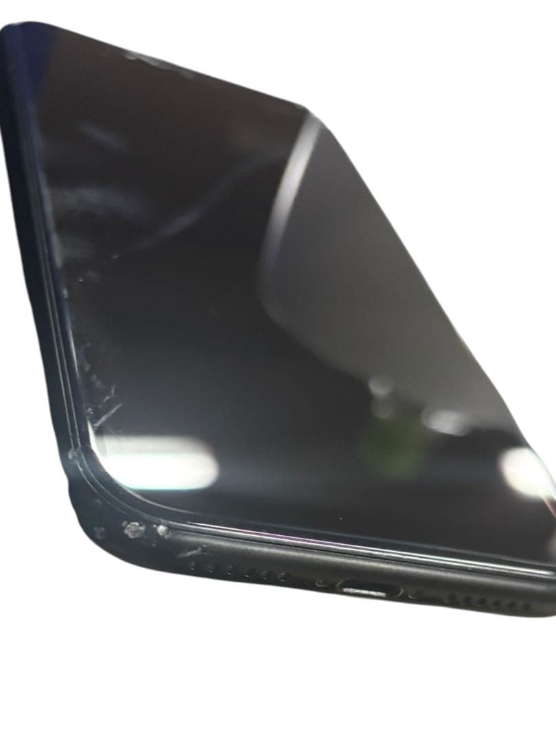 iPhone XR 128GB ブラック 画面割れ 残債なし(O)