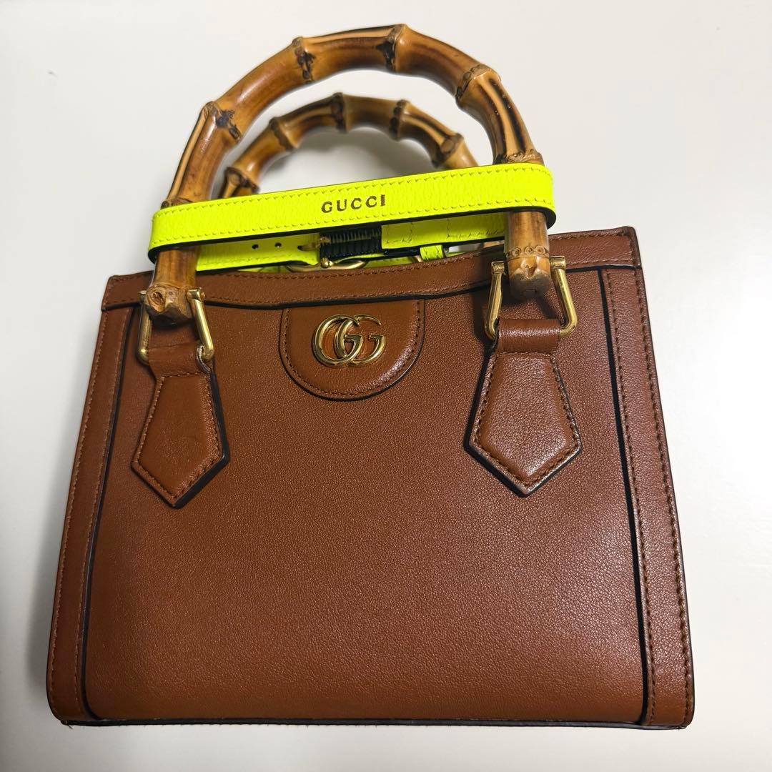 GUCCI グッチ ダイアナ ミニ GGマーモント2wayショルダーバック