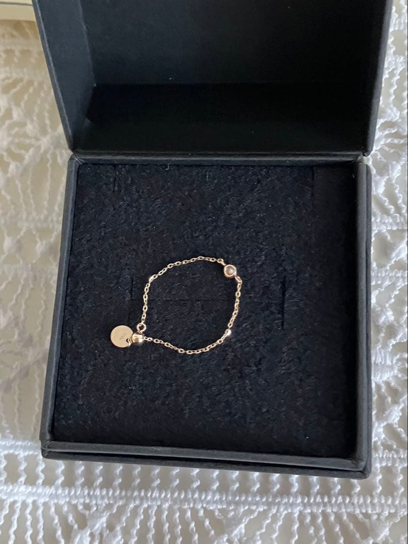 les bon bon ルボンボンアジャスタブルダイヤモンドリング10K