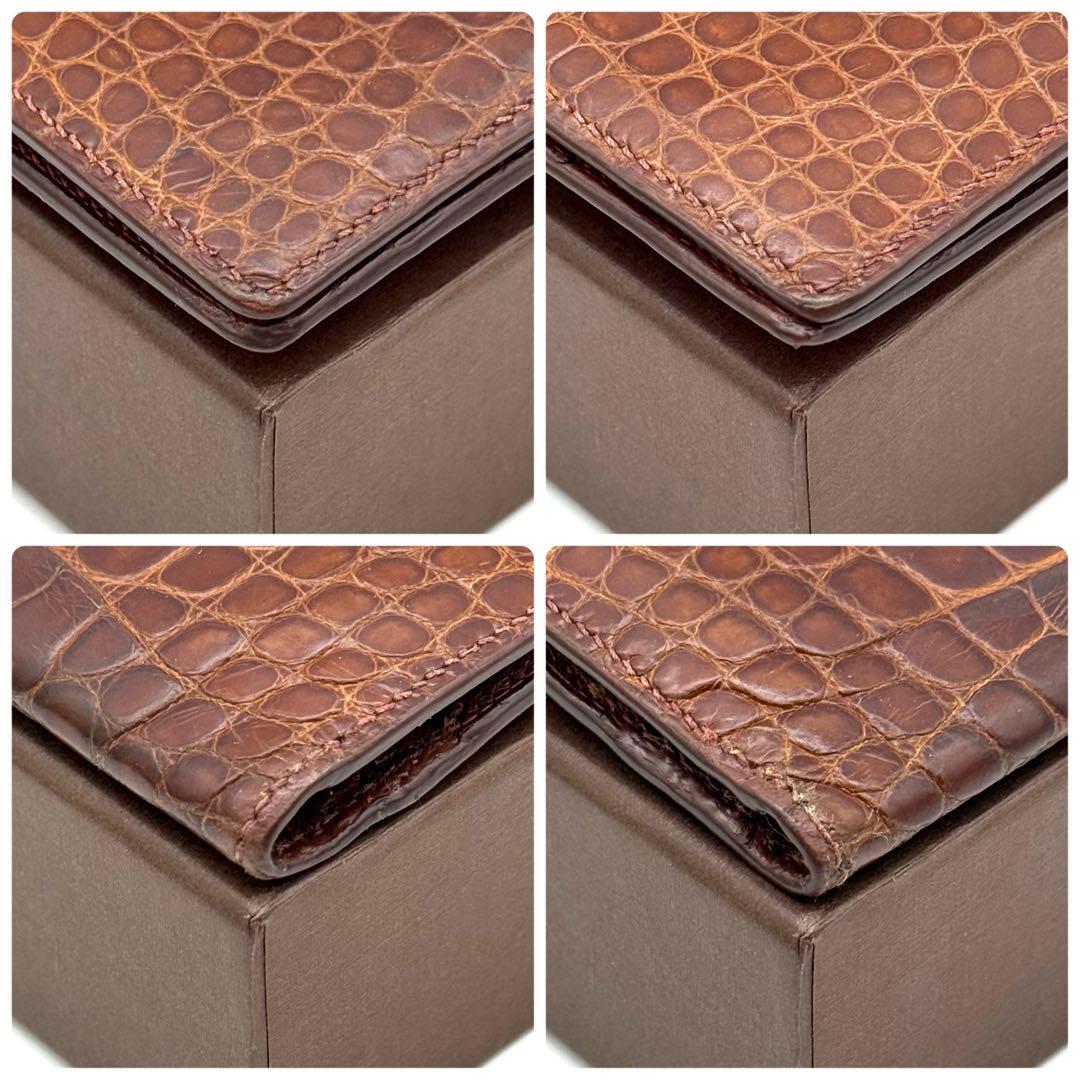 エルメス べアン アリゲーター クロコダイル エキゾチック 長財布 P32