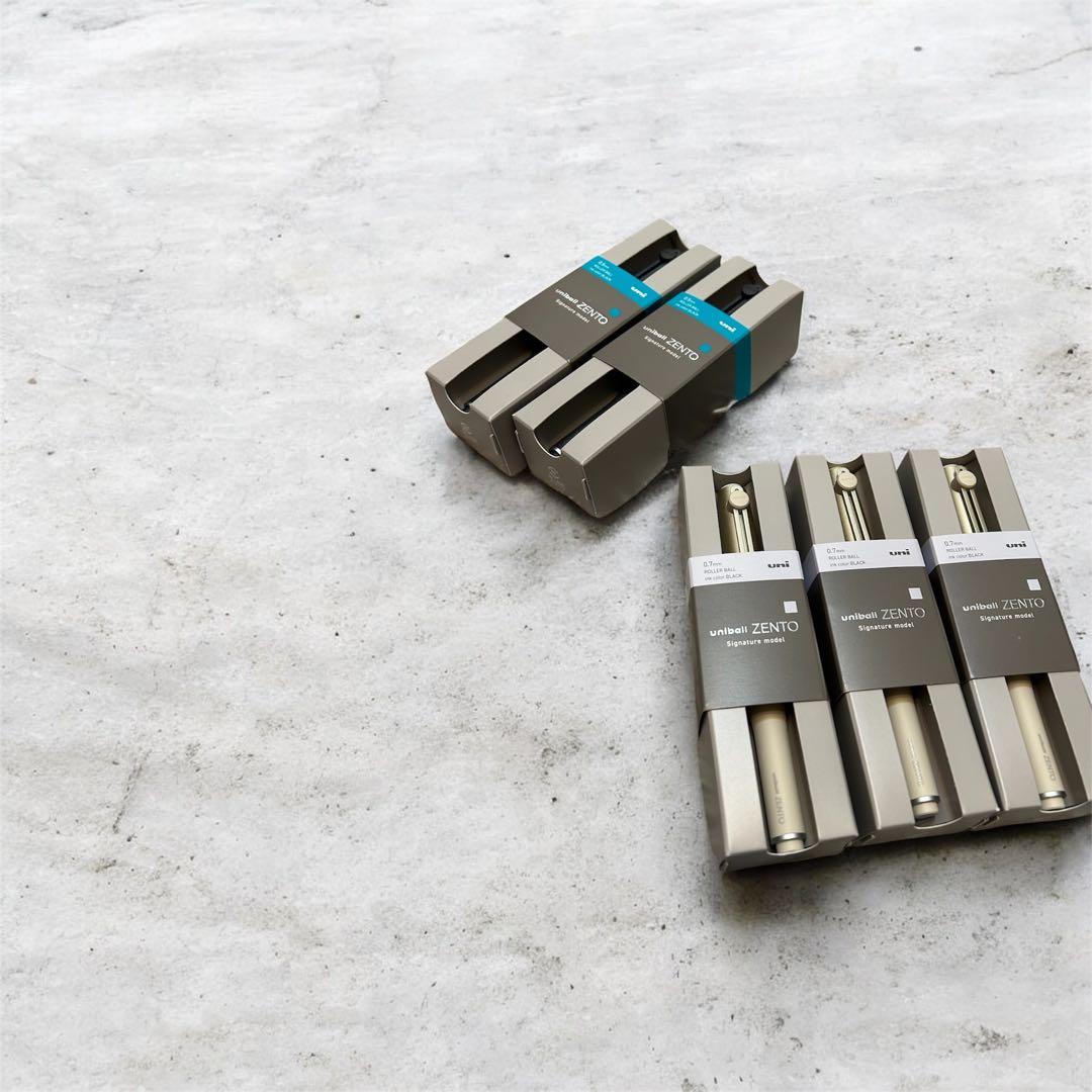 ユニボール zento ゼント シグニチャー ブラック ゴールド5本セット