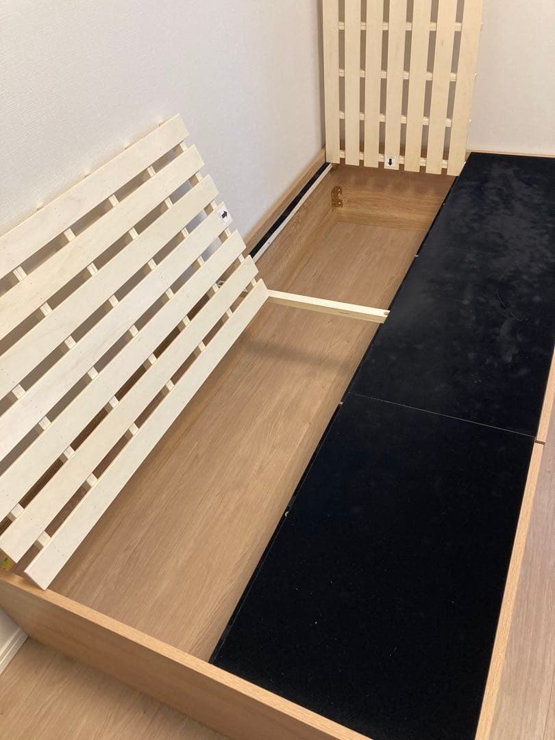 ニトリ シングルヘッドレスチェストベッドフレーム 引き出し付き