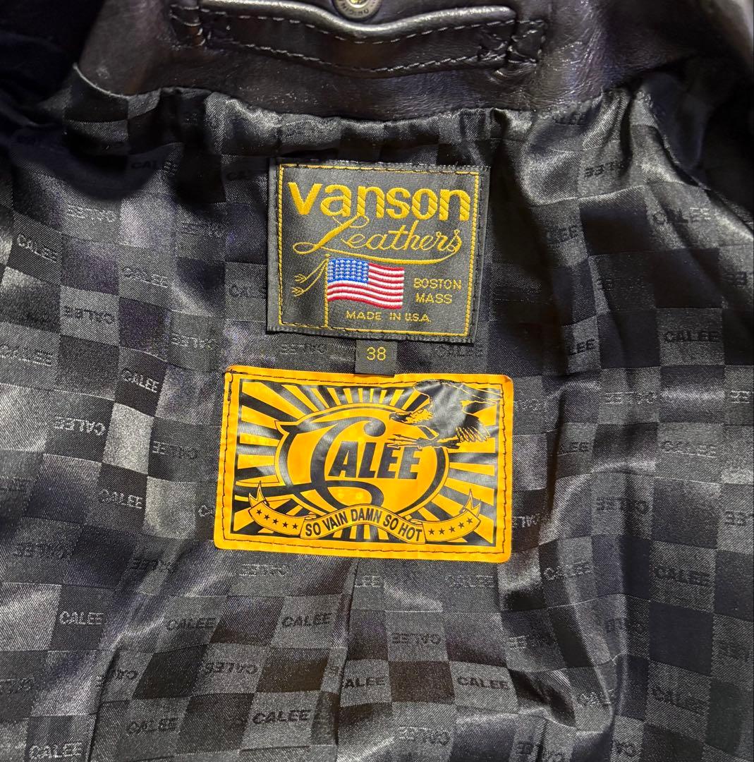 vanson Calee シングルライダースジャケット 38