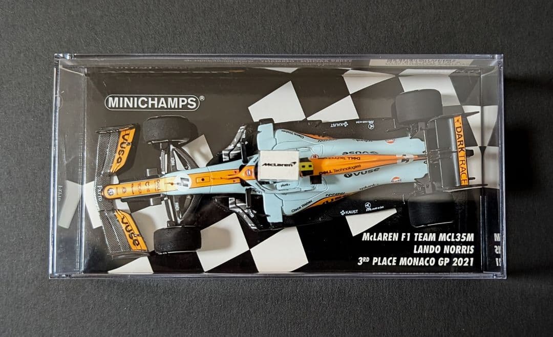 ミニチャンプス1/43 MCL35M ノリス 2021 モナコ Gulfカラー