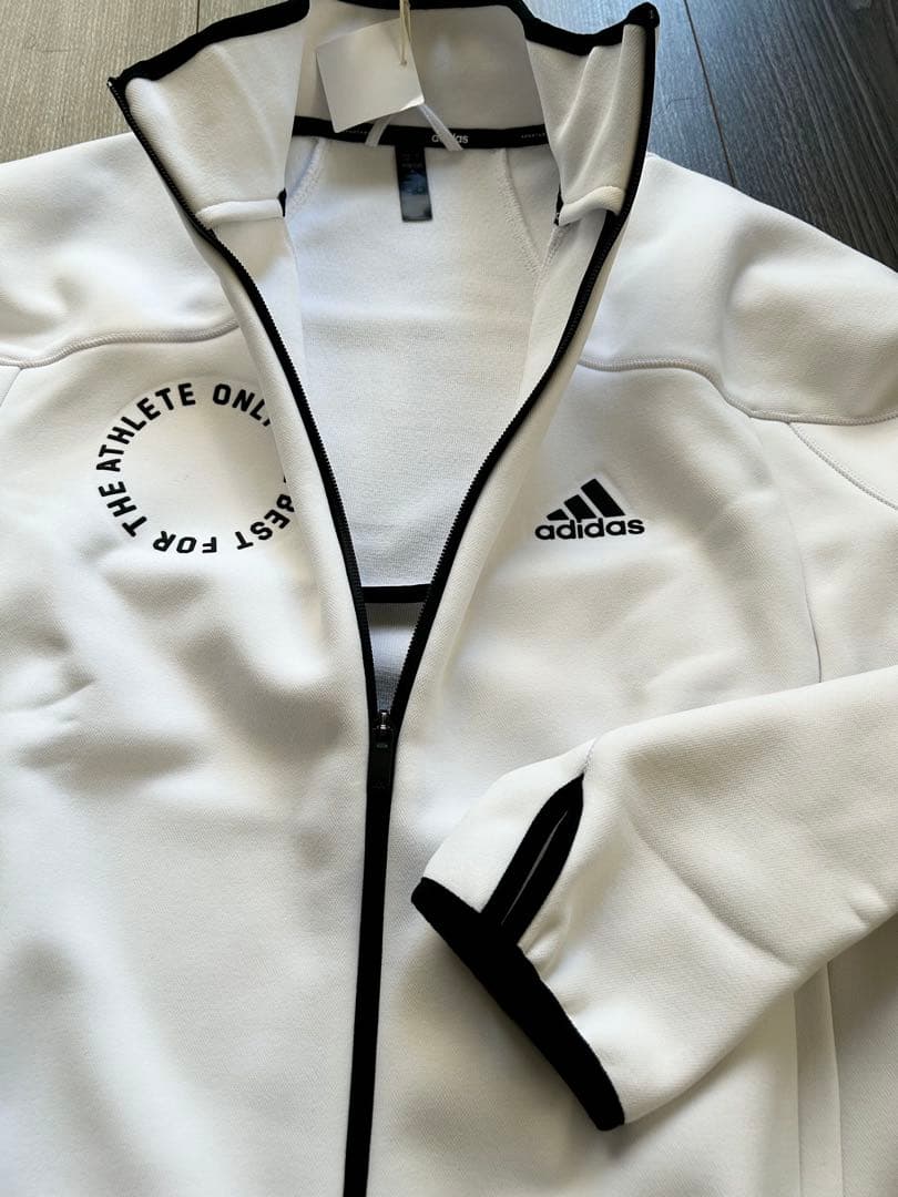 新品 adidas アディダス 上下 ダブルニット生地 秋冬ジャケットパンツ L