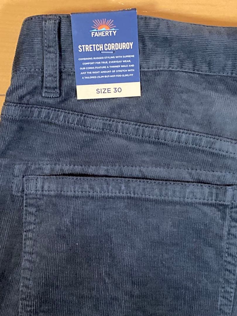【新品未使用】ファリティ ブランド コーデュロイ 5ポケットパンツ 30インチ