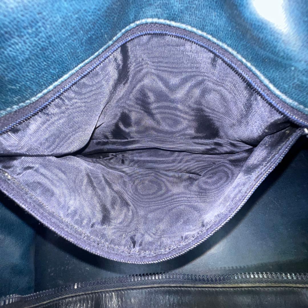 【美品】セリーヌ ボストンバッグ マカダム柄 ロゴプレート 金馬車