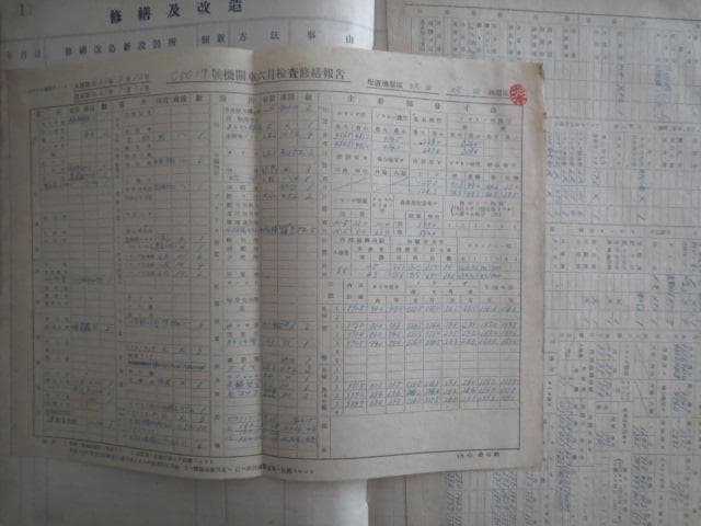 Ｃ５０１７の履歴簿