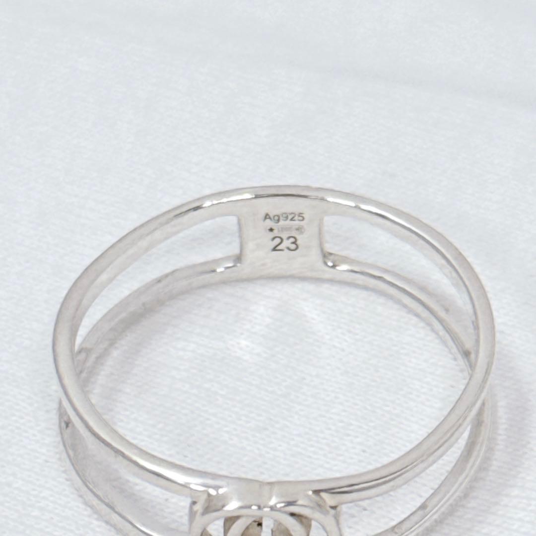 表記23 GUCCI インターロッキングG オープンバンドリング　スリム　メンズ