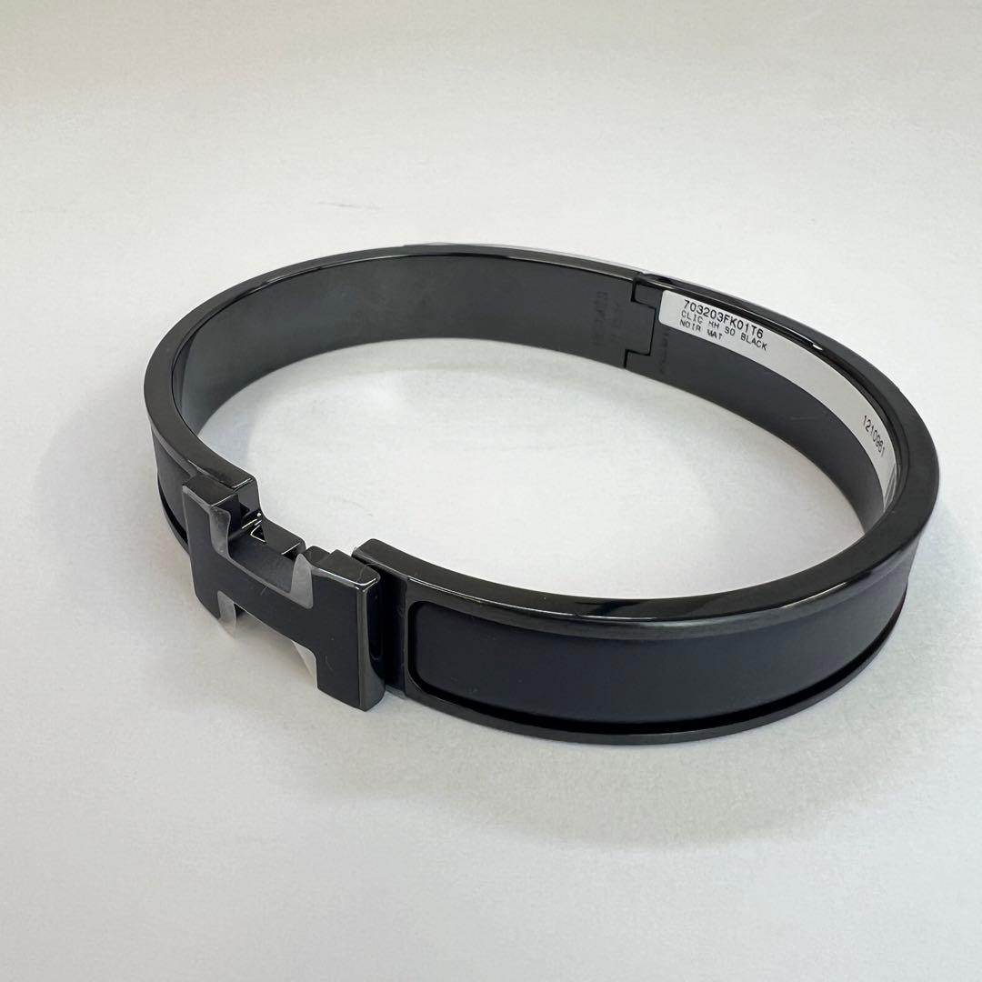 新品未使用　HERMES エルメス　クリックHHソーブラックブレスレットT6 黒
