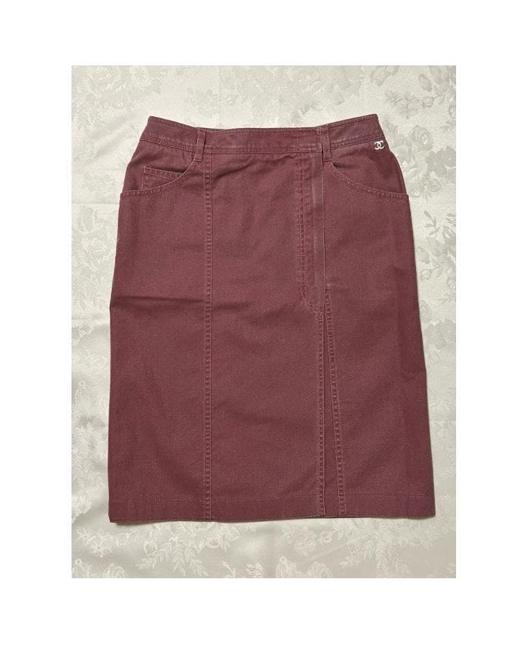 最終値下げ　シャネル　デニムスカート　レア