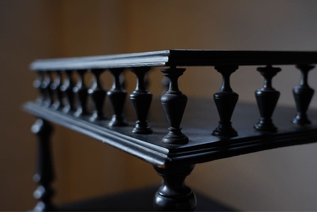 アンティーク　フランス　ナポレオン　ミュージックシェルフ　レコード　棚