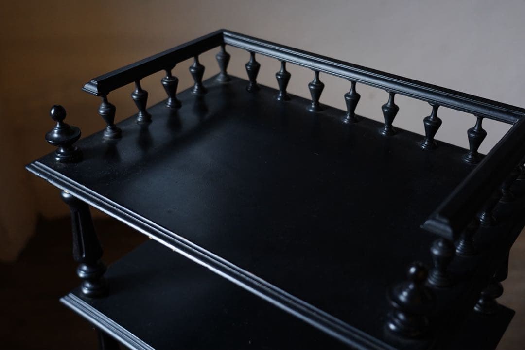 アンティーク　フランス　ナポレオン　ミュージックシェルフ　レコード　棚