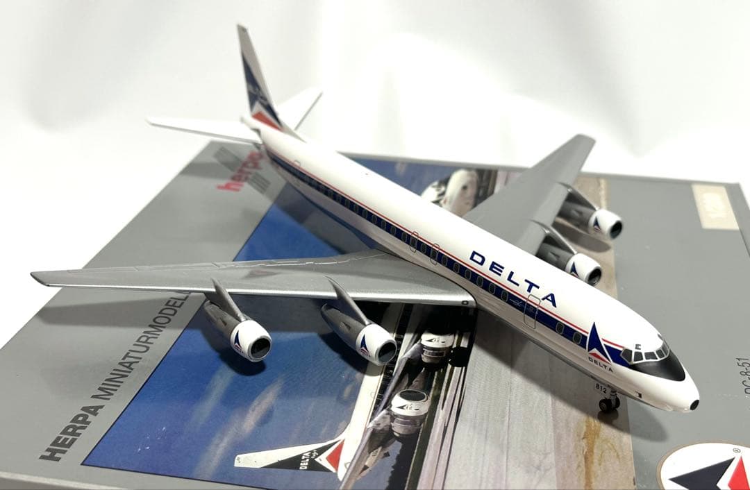 Herpa 1/200 ダグラス DC-8-51 デルタ航空 ダイキャストモデル