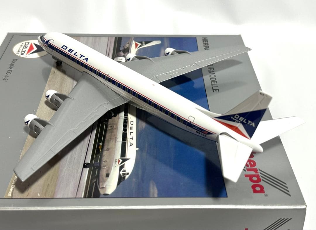 Herpa 1/200 ダグラス DC-8-51 デルタ航空 ダイキャストモデル