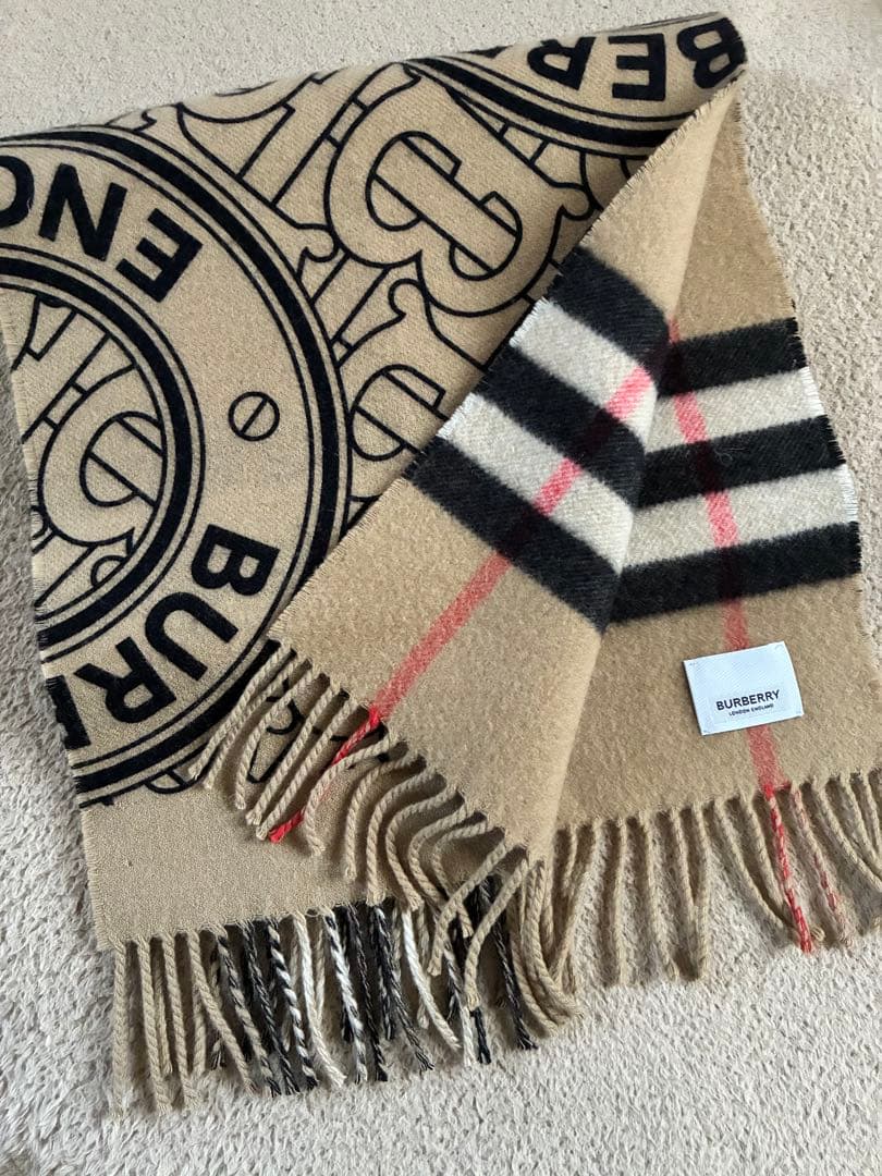 BURBERRY チェック柄 マフラーリバーシブル　 ノバチェック