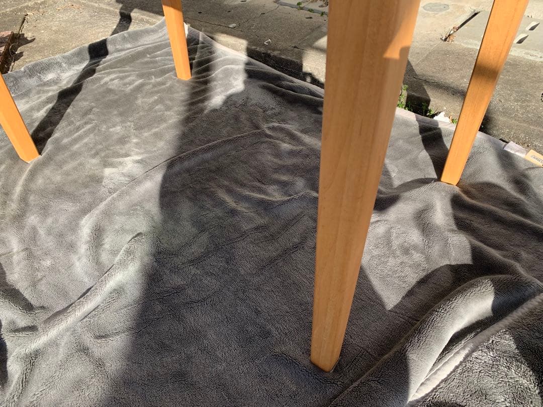 福岡市内配達無料　ダイニングテーブル　ニトリ　ナチュラル木目カラー　作業台