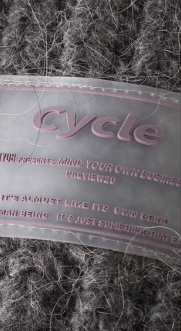 Cycle by myob DRAW CODE KNIT CAP/グレー