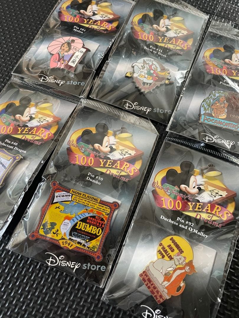ディズニー 100周年 ピンバッジ 6個セット